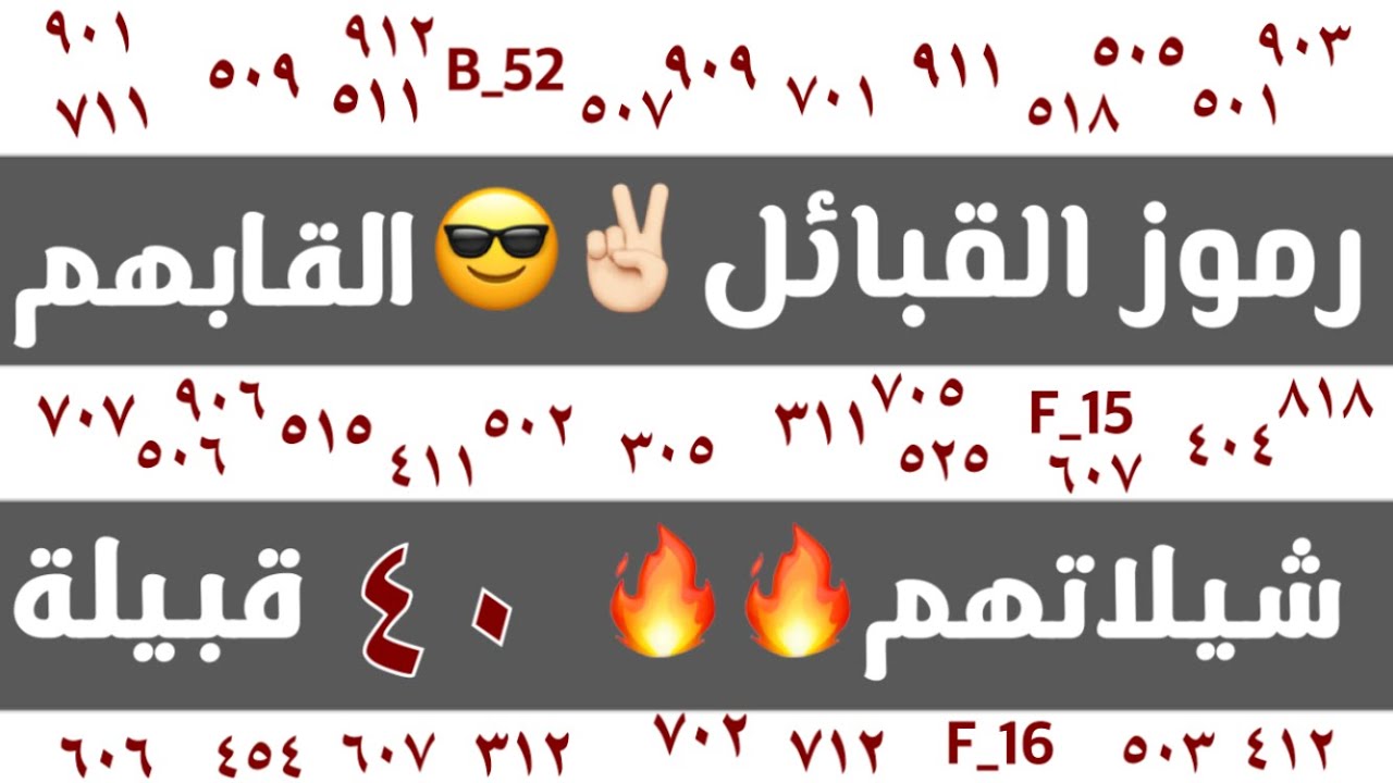 رموز القبائل , قبائل السعودية ورمزها الخاصة بها