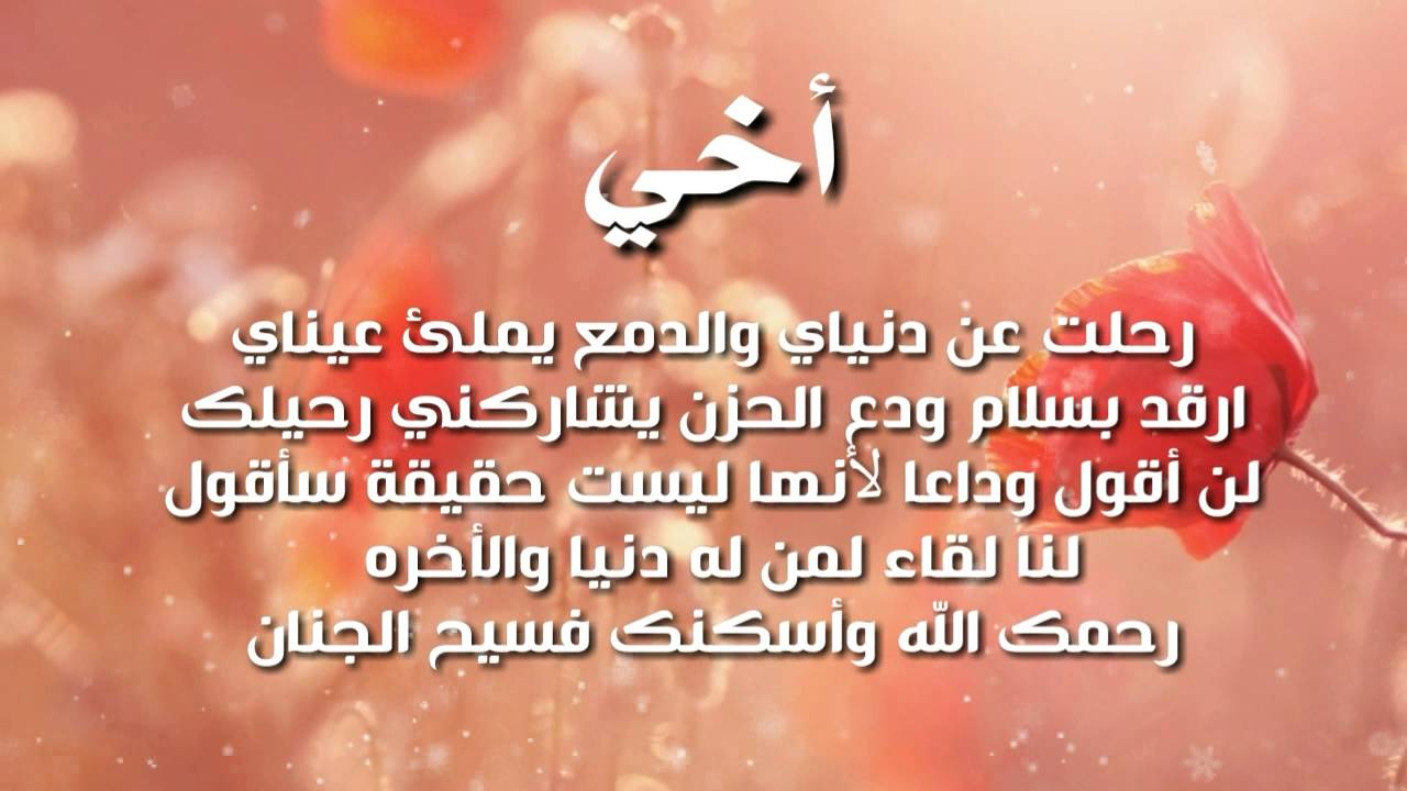 شعر عن الاخ الحنون - اجمل الاشعار عن الاخ