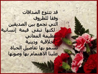 شعر عن الصداقة والاخوة - اشعار عن الاصدقاء و الاخوة 3159 9