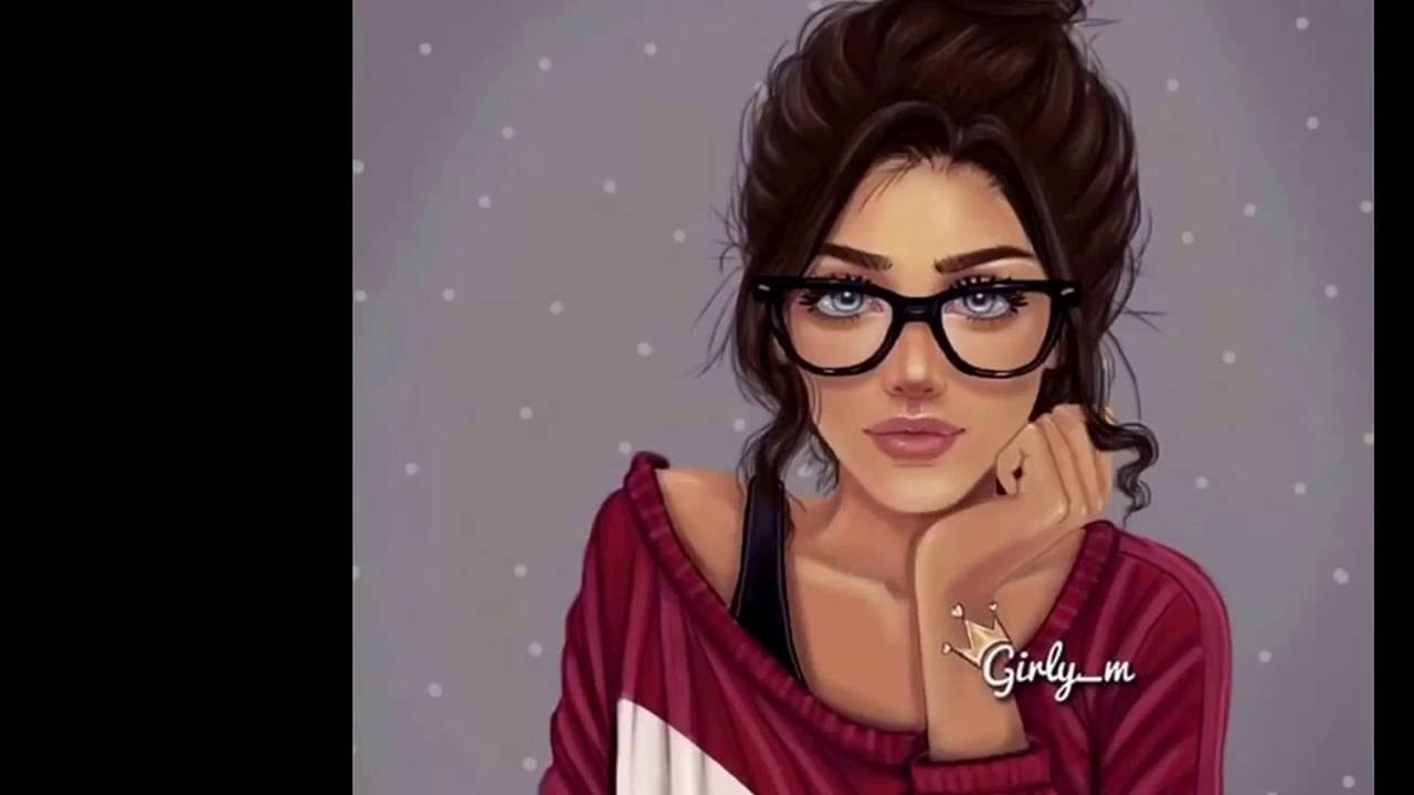 بنات كيوت رسم - شخبطه الوان بنات مرسومه 1093 1